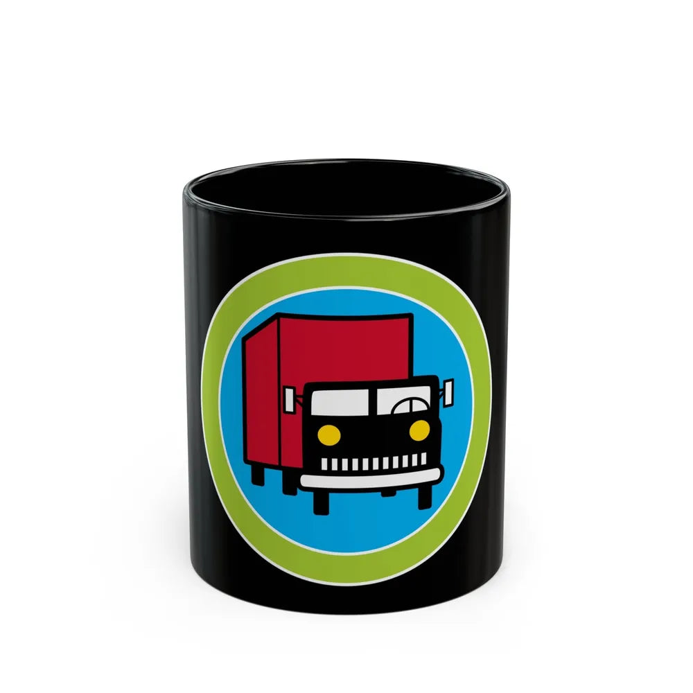 Truck Transportation (Boy Scout Merit Badge) Black Coffee Mug-11oz-Go Mug Yourself