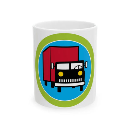 Truck Transportation (Boy Scout Merit Badge) White Coffee Mug-11oz-Go Mug Yourself