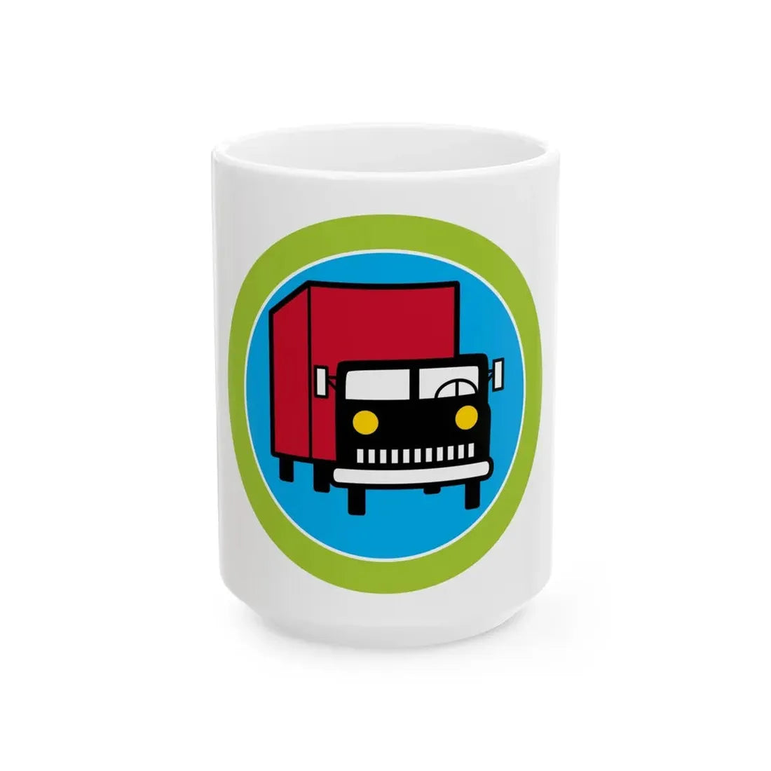 Truck Transportation (Boy Scout Merit Badge) White Coffee Mug 15oz - Go Mug Yourself
