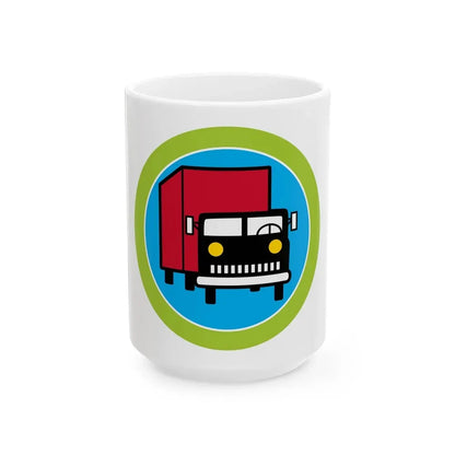 Truck Transportation (Boy Scout Merit Badge) White Coffee Mug 15oz - Go Mug Yourself