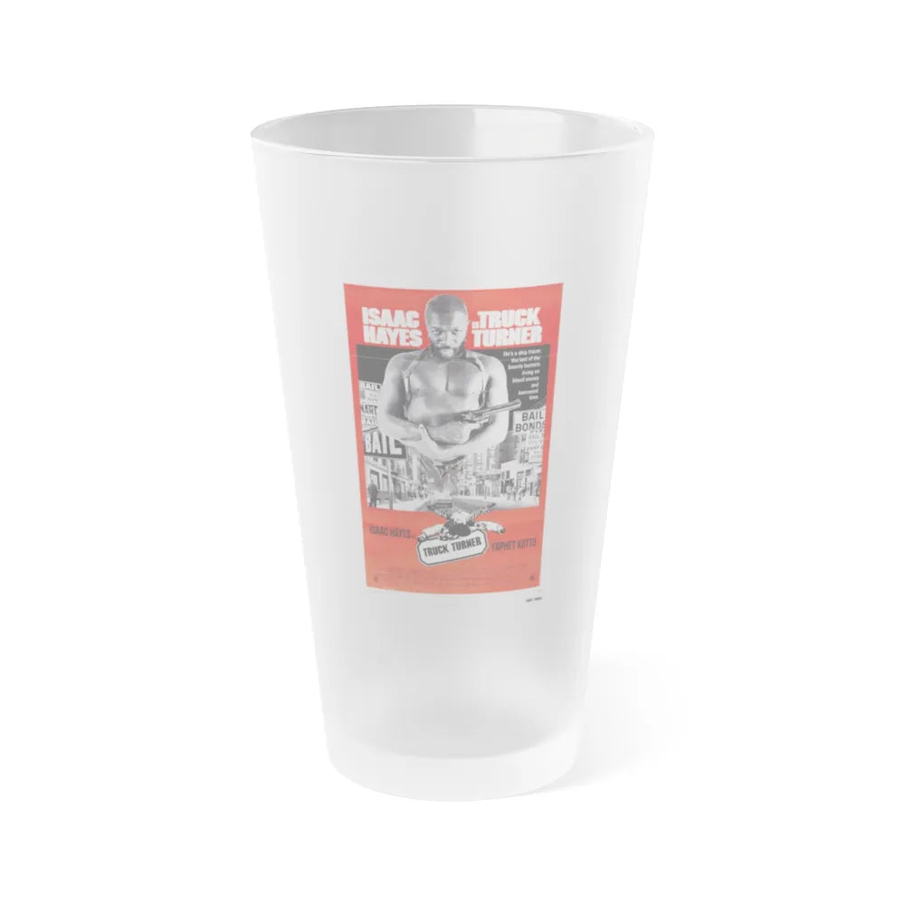 TRUCK TURNER 1974 Movie Poster - Frosted Pint Glass 16oz-Go Mug Yourself