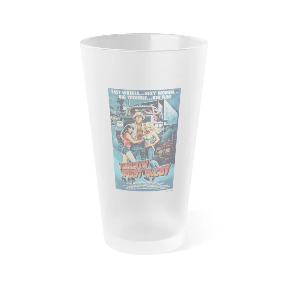 TRUCKIN' BUDDY MCCOY 1982 Movie Poster - Frosted Pint Glass 16oz-Go Mug Yourself