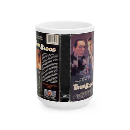 TRUE BLOOD (VHS COVER) - White Coffee Mug 15oz - Go Mug Yourself