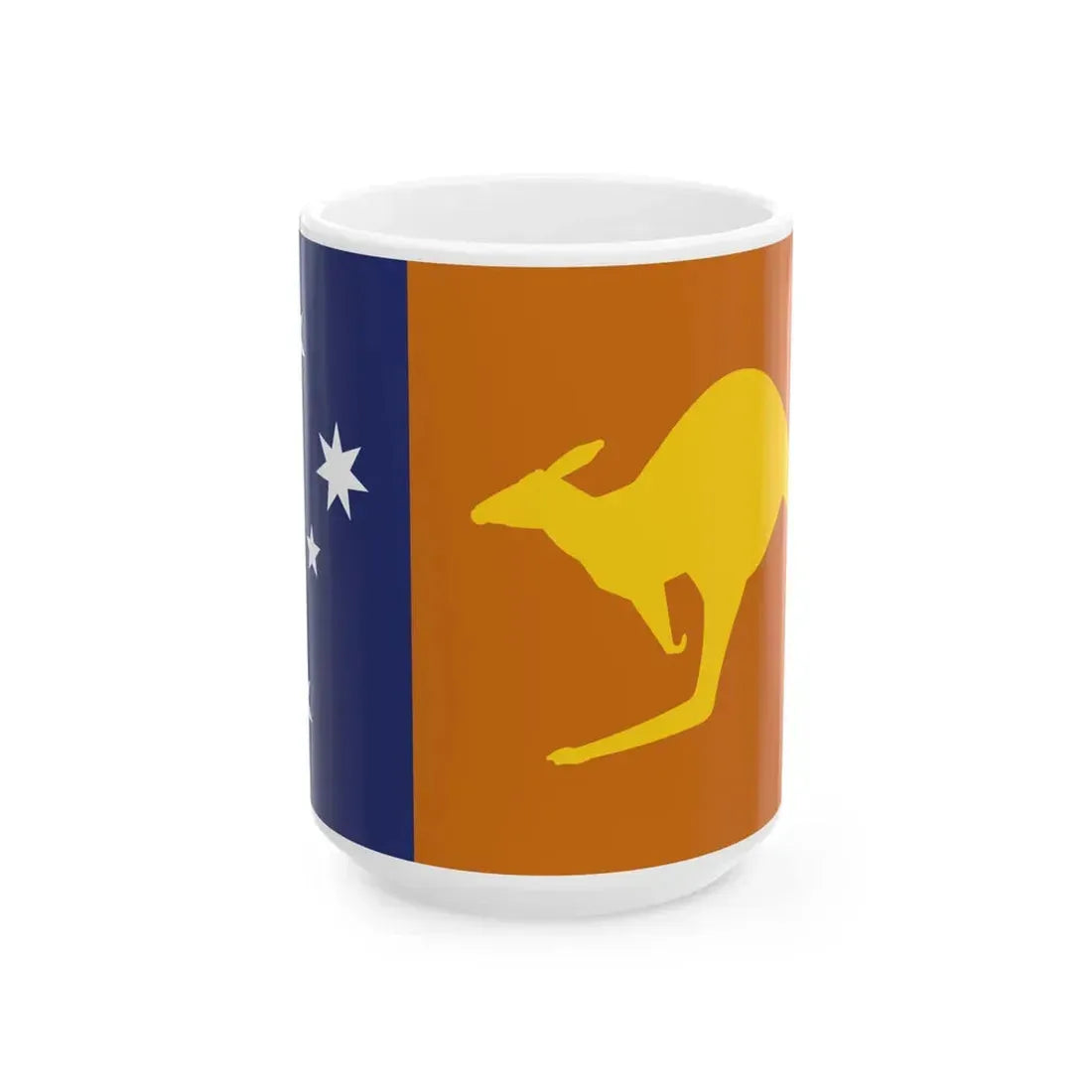 True Blue Flag 1995 Australian Flag Proposal (Australia) White Coffee Mug 15oz - Go Mug Yourself