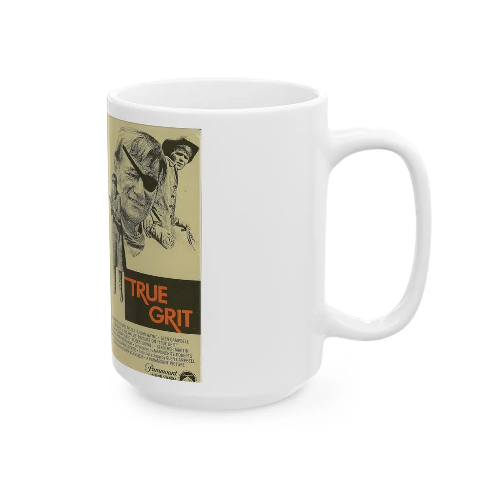 TRUE GRIT (VHS COVER) - White Coffee Mug-Go Mug Yourself