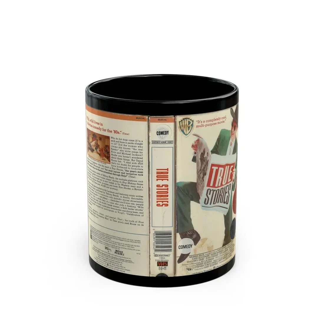 TRUE STORIES (VHS COVER) - Black Coffee Mug 11oz - Go Mug Yourself
