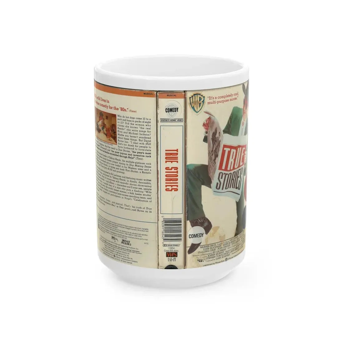 TRUE STORIES (VHS COVER) - White Coffee Mug 15oz - Go Mug Yourself