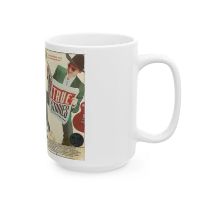 TRUE STORIES (VHS COVER) - White Coffee Mug-Go Mug Yourself