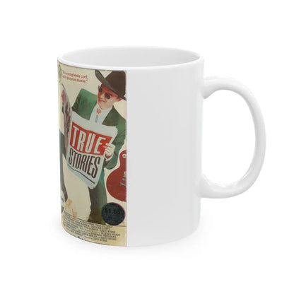 TRUE STORIES (VHS COVER) - White Coffee Mug-Go Mug Yourself