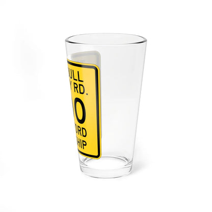 Trumbull County OH template (Ohio) (Road Sign) Pint Glass 16oz - Go Mug Yourself