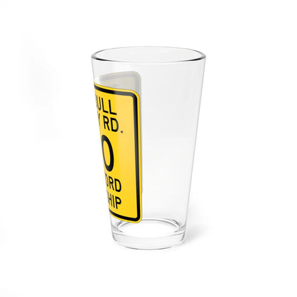 Trumbull County Route 190 OH (Ohio) (Road Sign) Pint Glass 16oz - Go Mug Yourself