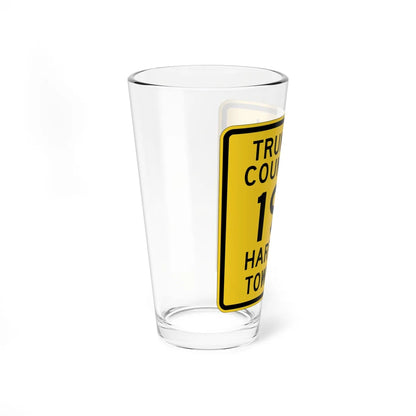 Trumbull County Route 190 OH (Ohio) (Road Sign) Pint Glass 16oz - Go Mug Yourself