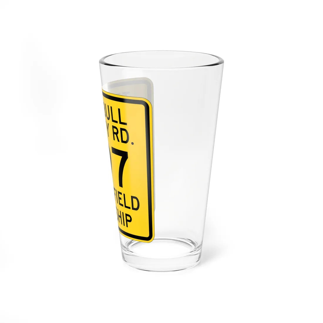 Trumbull County Route 297 OH (Ohio) (Road Sign) Pint Glass 16oz - Go Mug Yourself
