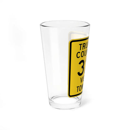 Trumbull County Route 329 OH (Ohio) (Road Sign) Pint Glass 16oz - Go Mug Yourself