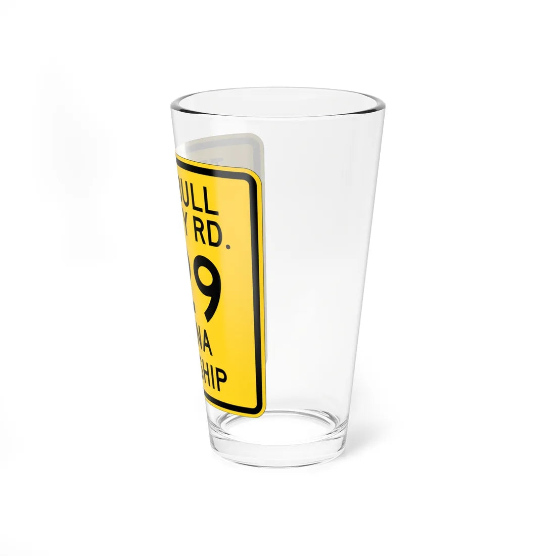 Trumbull County Route 329 OH (Ohio) (Road Sign) Pint Glass 16oz - Go Mug Yourself
