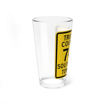 Trumbull County Route 744 OH (Ohio) (Road Sign) Pint Glass 16oz - Go Mug Yourself