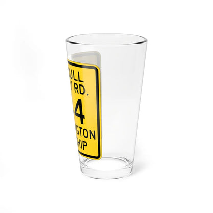 Trumbull County Route 744 OH (Ohio) (Road Sign) Pint Glass 16oz - Go Mug Yourself