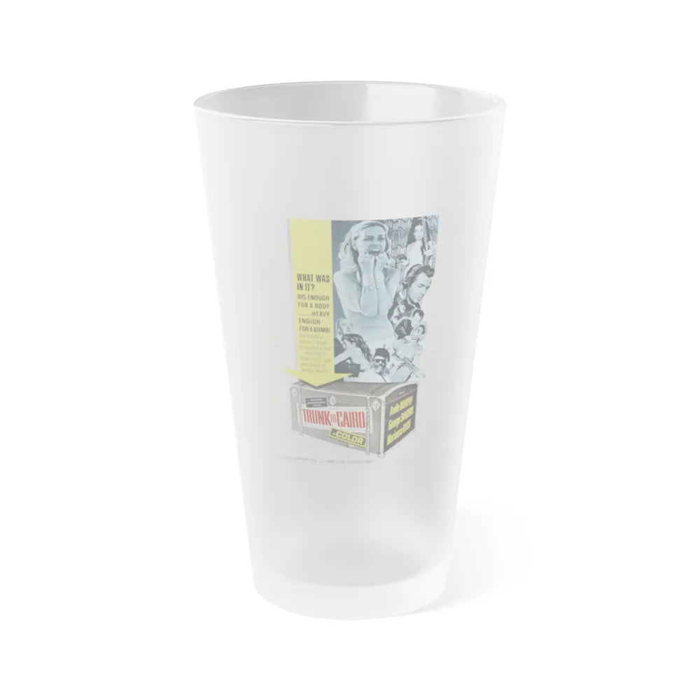 TRUNK TO CAIRO 1965 Movie Poster - Frosted Pint Glass 16oz-Go Mug Yourself