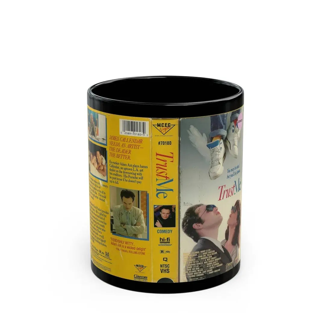 TRUST ME (VHS COVER) - Black Coffee Mug 11oz - Go Mug Yourself