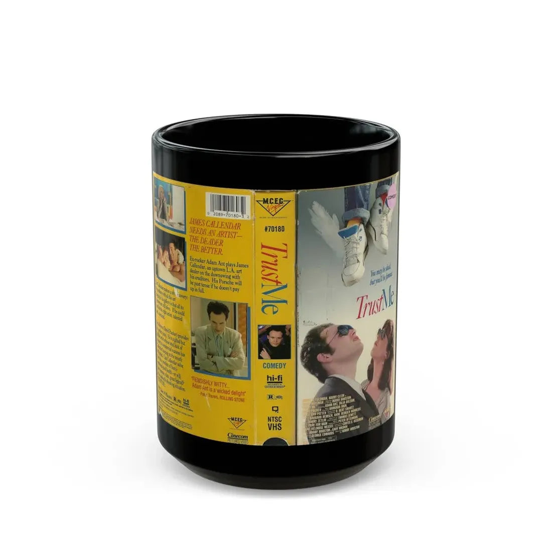TRUST ME (VHS COVER) - Black Coffee Mug 15oz - Go Mug Yourself