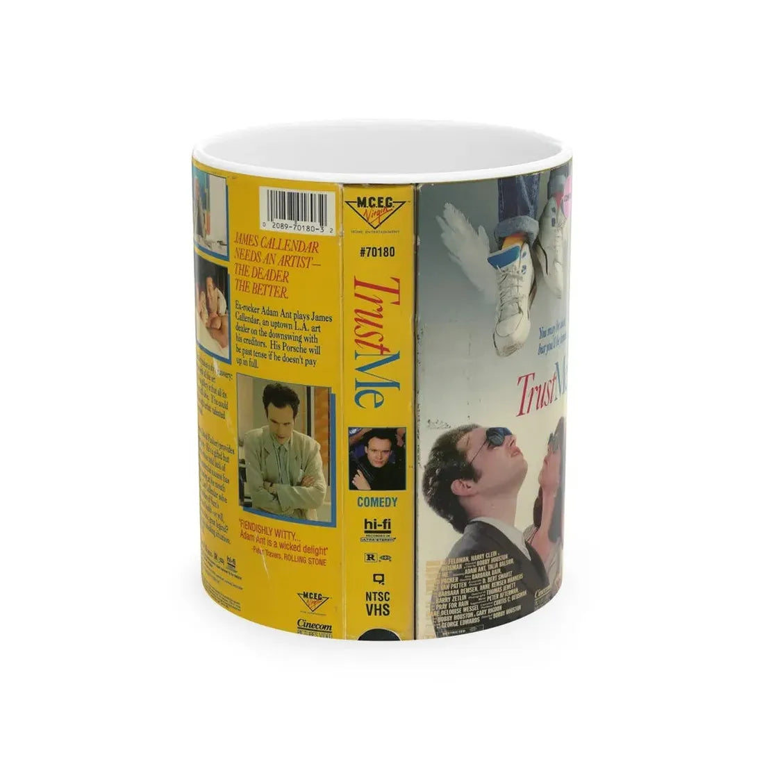 TRUST ME (VHS COVER) - White Coffee Mug 11oz - Go Mug Yourself