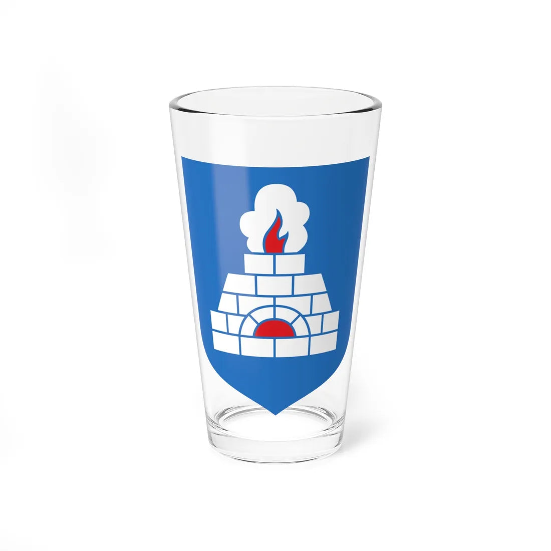 Tõrva valla vapp (Estonia) (Coat of Arms) Pint Glass 16oz 16oz - Go Mug Yourself