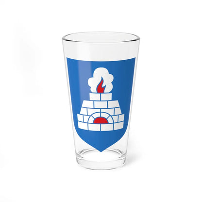 Tõrva valla vapp (Estonia) (Coat of Arms) Pint Glass 16oz 16oz - Go Mug Yourself