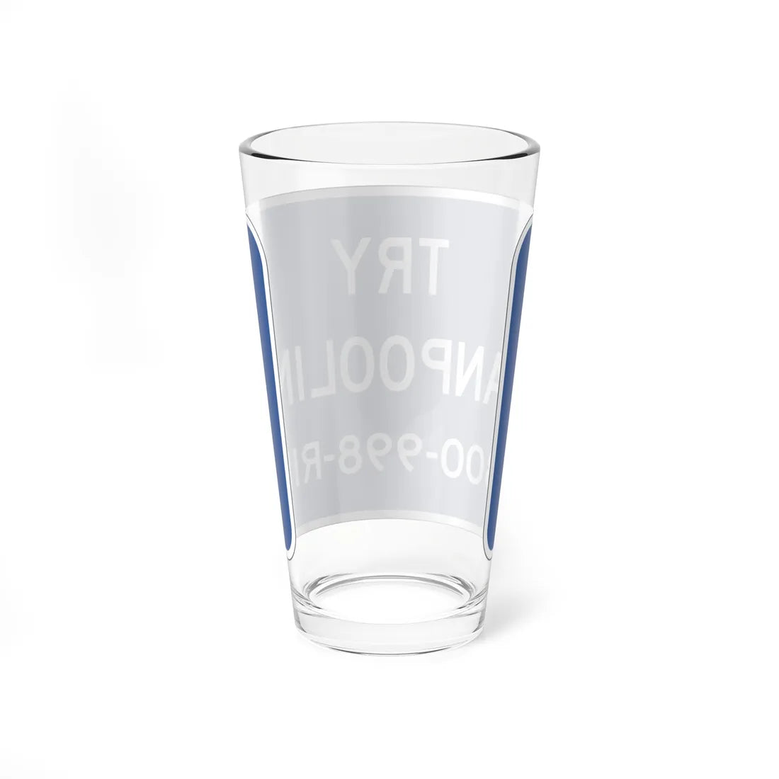 TRY VANPOOLING 1800998RIDE FDOT Road sign FTP-57-04 (Florida) (Road Sign) Pint Glass 16oz - Go Mug Yourself