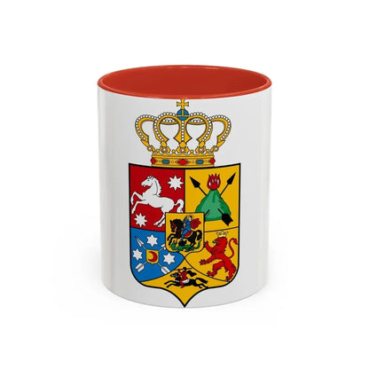 Tsardom of Georgian Emblem - Accent Coffee Mug 11oz Red - Go Mug Yourself