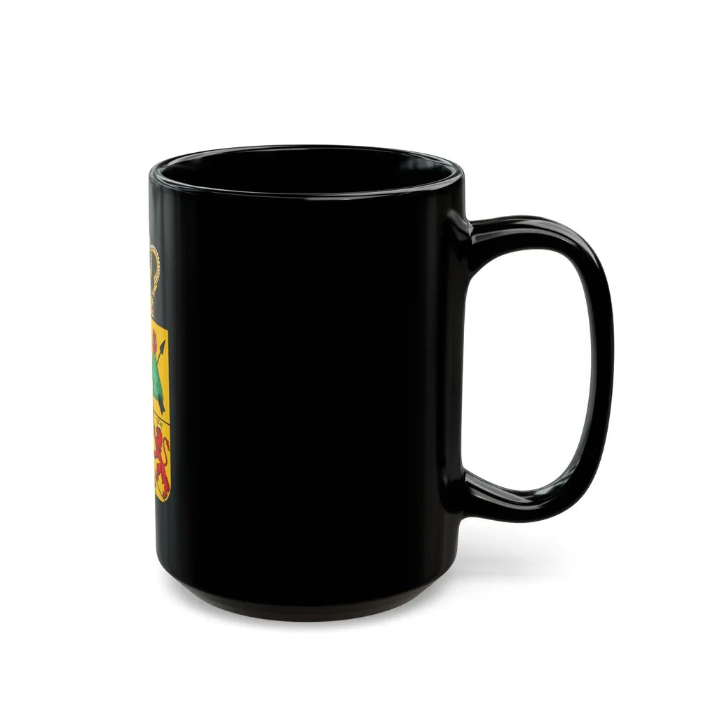 Tsardom of Georgian Emblem - Black Coffee Mug-Go Mug Yourself