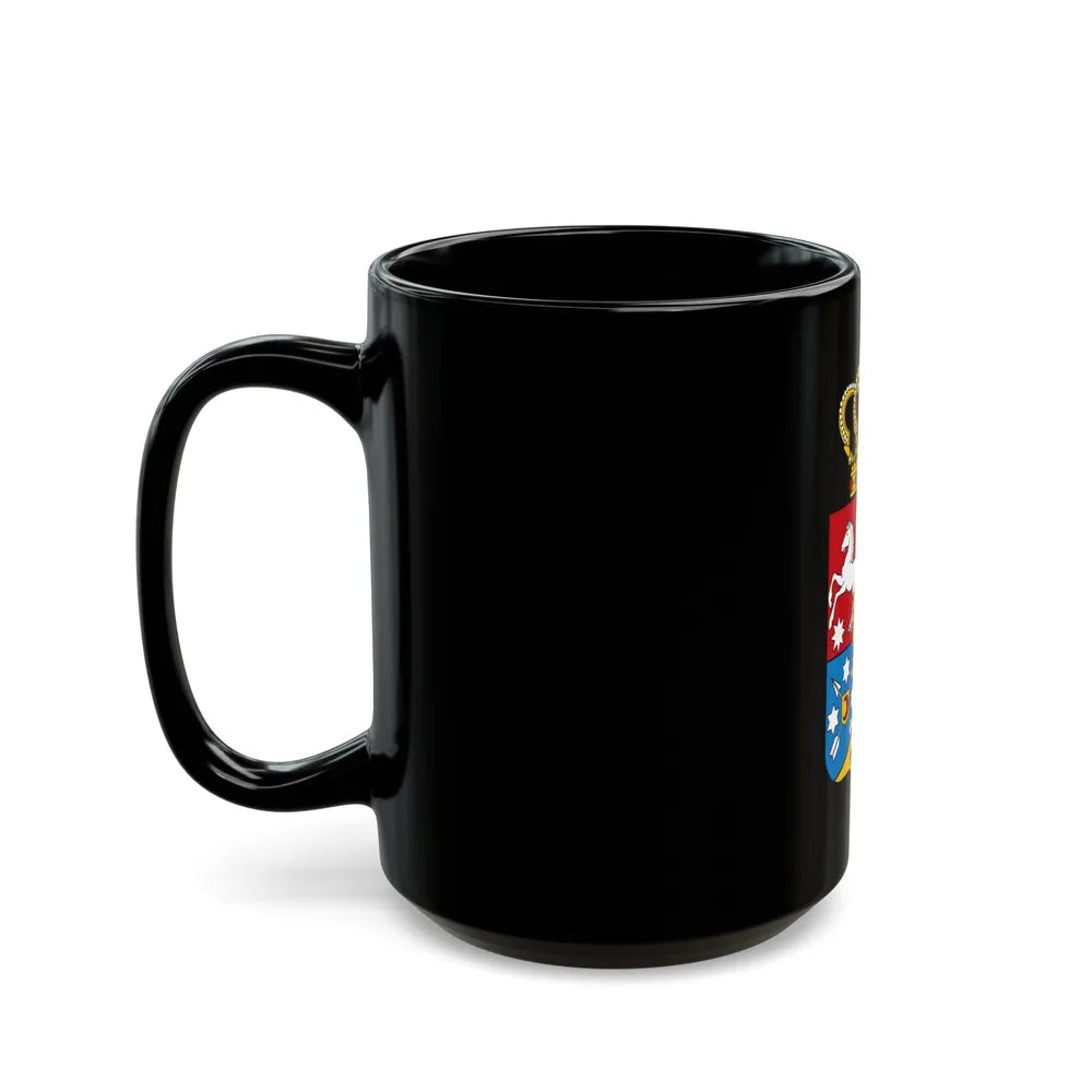 Tsardom of Georgian Emblem - Black Coffee Mug-Go Mug Yourself