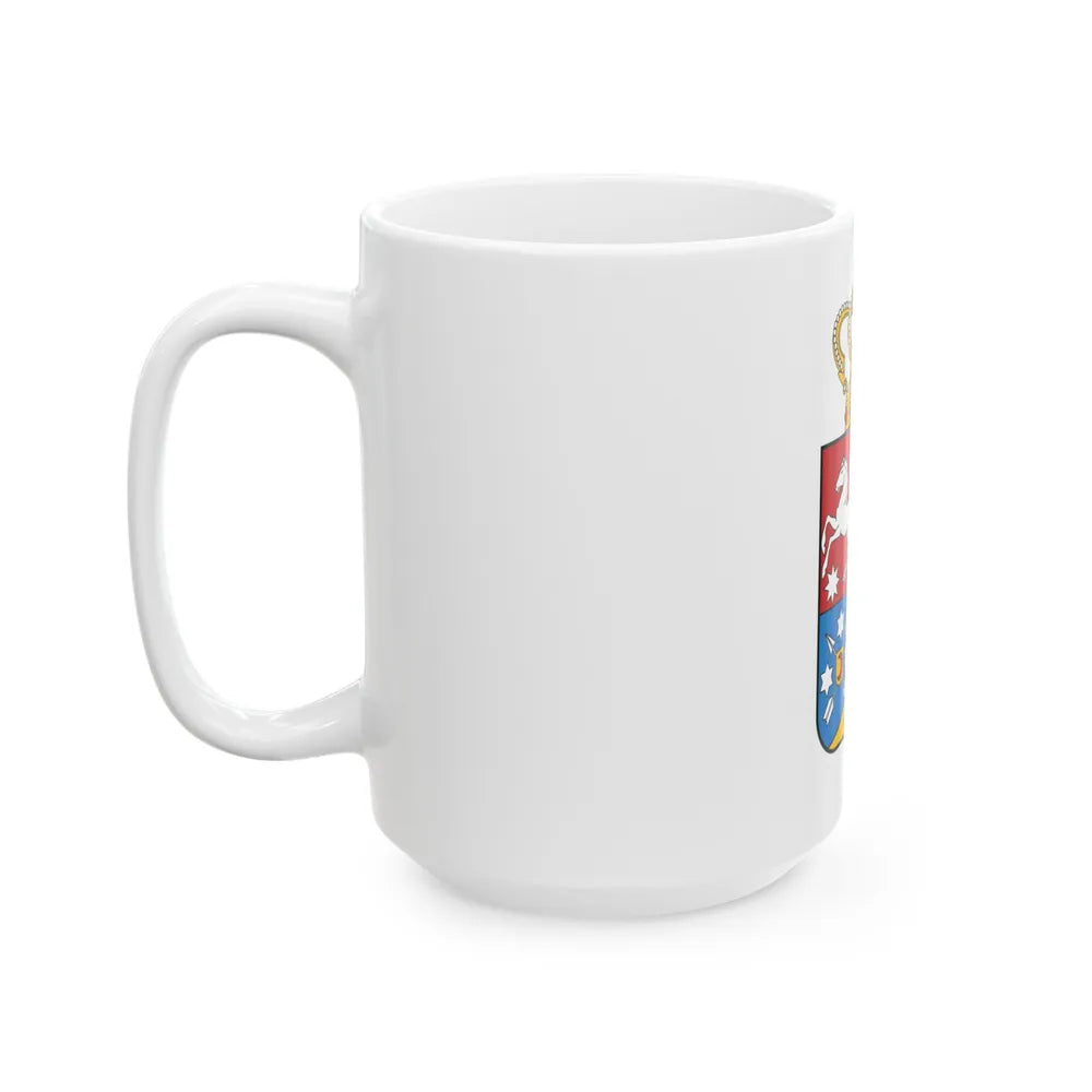 Tsardom of Georgian Emblem - White Coffee Mug-Go Mug Yourself