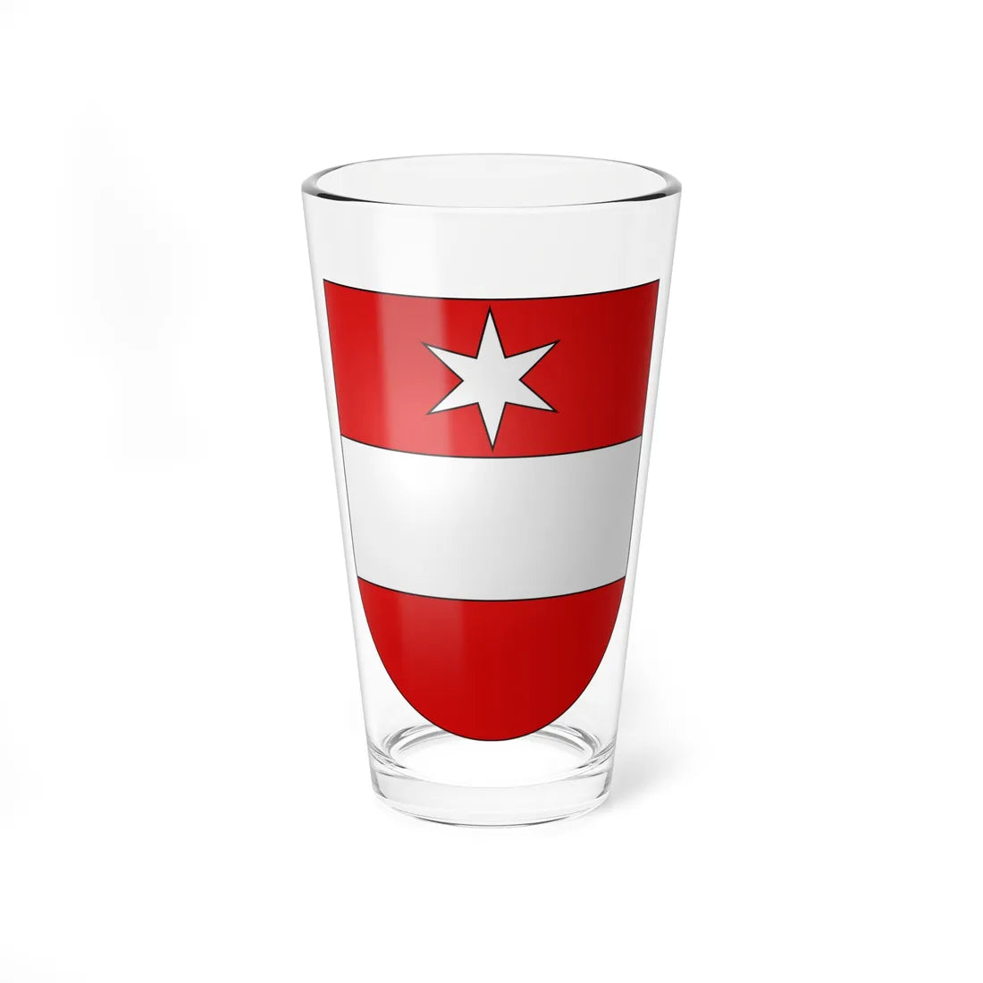 Täsch-coat of arms (Switzerland) (Coat of Arms) Pint Glass 16oz 16oz - Go Mug Yourself