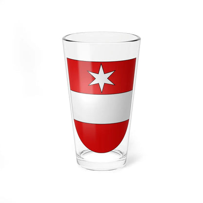 Täsch-coat of arms (Switzerland) (Coat of Arms) Pint Glass 16oz 16oz - Go Mug Yourself