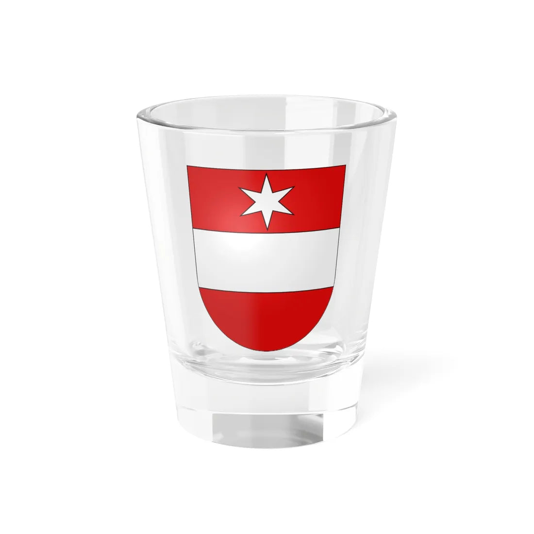 Täsch-coat of arms (Switzerland) (Coat of Arms) Shot Glass 1.5oz 1.5oz - Go Mug Yourself