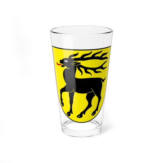 Tschierv wappen (Switzerland) (Coat of Arms) Pint Glass 16oz 16oz - Go Mug Yourself