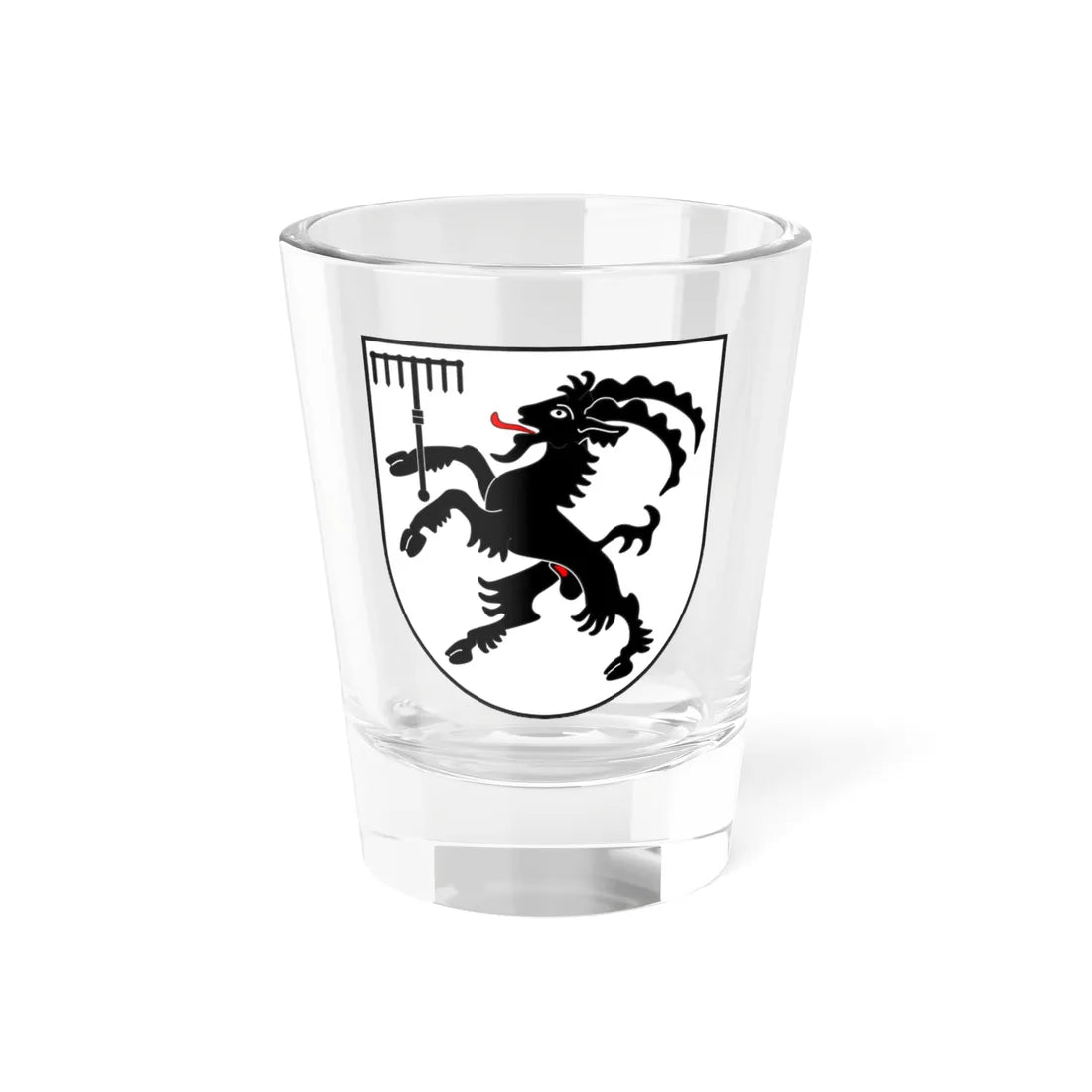 Tschlin wappen (Switzerland) (Coat of Arms) Shot Glass 1.5oz 1.5oz - Go Mug Yourself