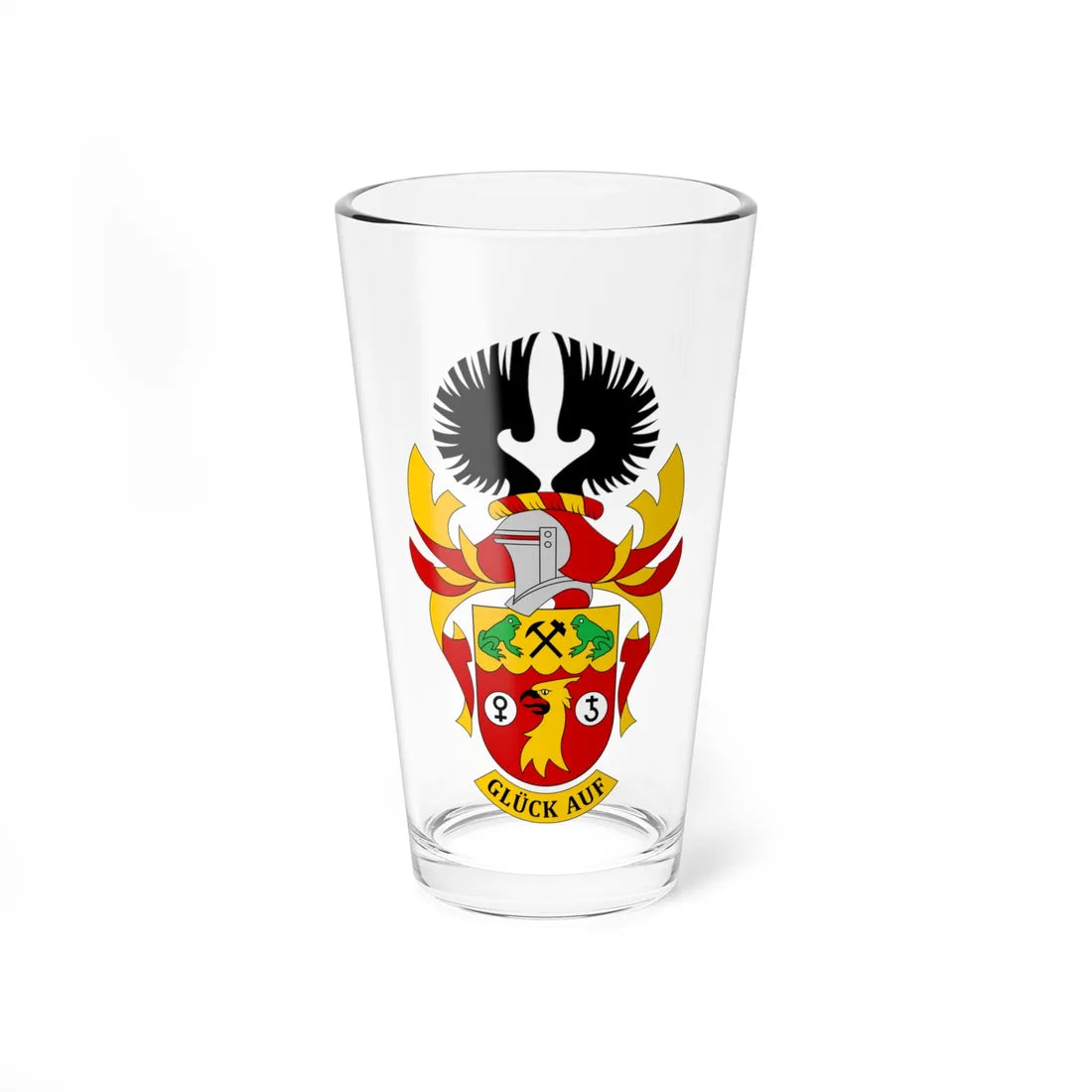Tsumeb COA (Namibia) (Coat of Arms) Pint Glass 16oz 16oz - Go Mug Yourself