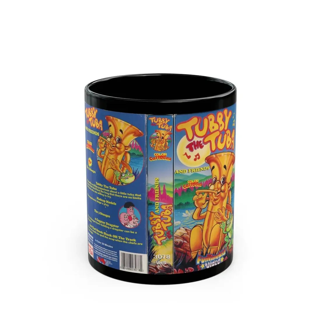 TUBBY THE TUBA (VHS COVER) - Black Coffee Mug 11oz - Go Mug Yourself
