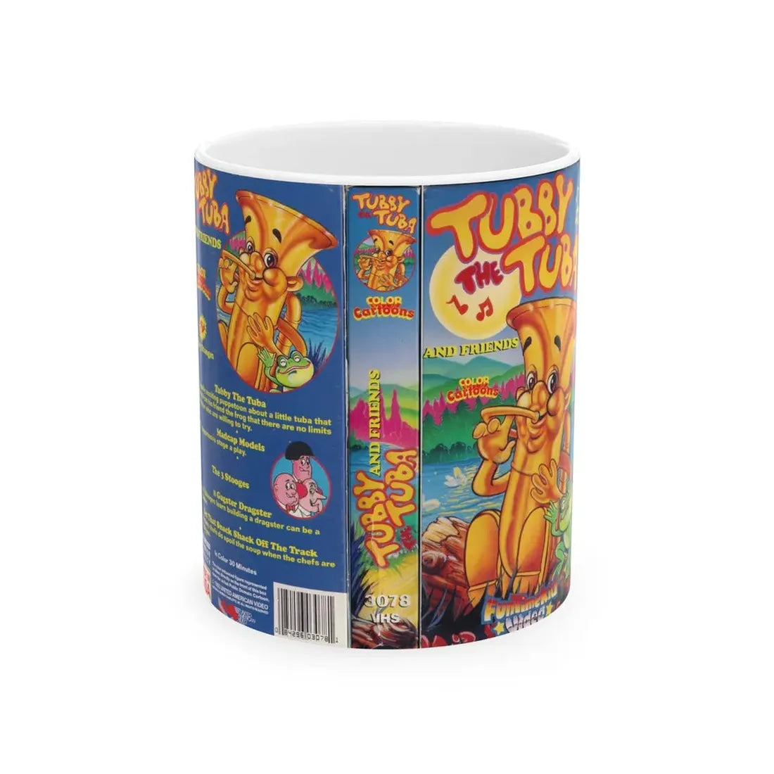 TUBBY THE TUBA (VHS COVER) - White Coffee Mug 11oz - Go Mug Yourself