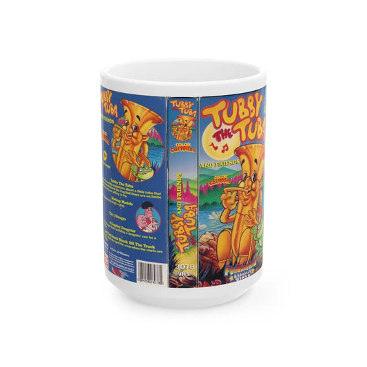 TUBBY THE TUBA (VHS COVER) - White Coffee Mug-15oz-Go Mug Yourself