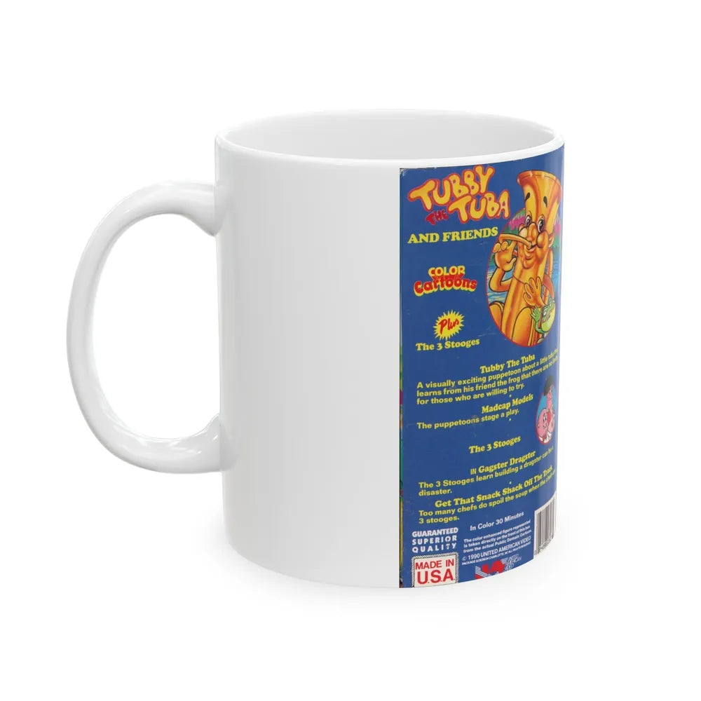 TUBBY THE TUBA (VHS COVER) - White Coffee Mug-Go Mug Yourself