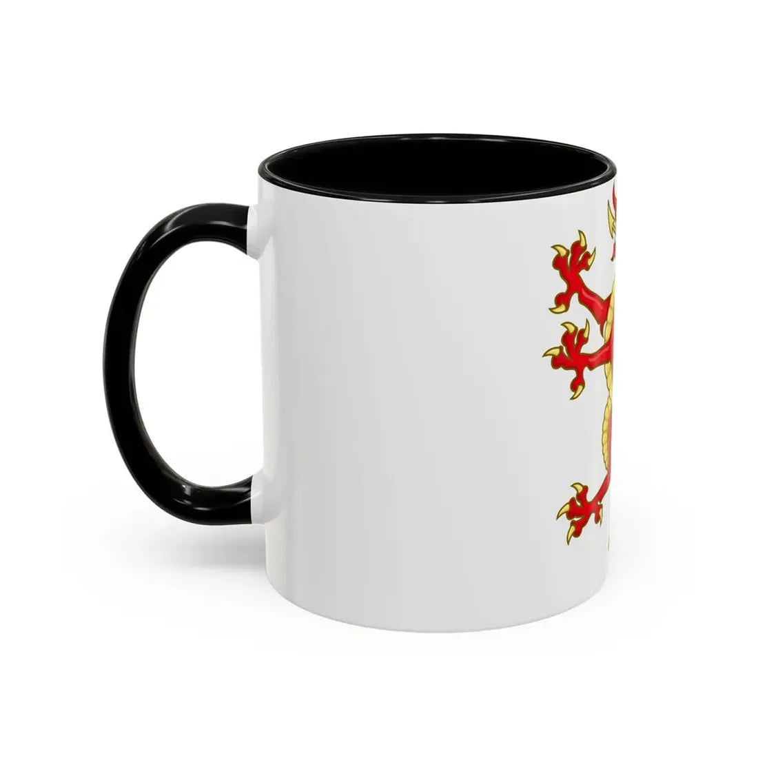 Tudor Dragon Badge - Accent Coffee Mug - Go Mug Yourself