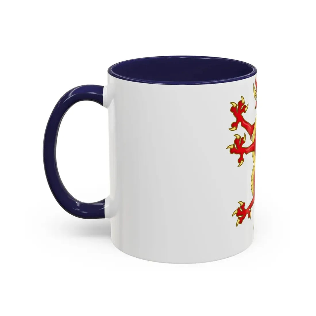 Tudor Dragon Badge - Accent Coffee Mug - Go Mug Yourself