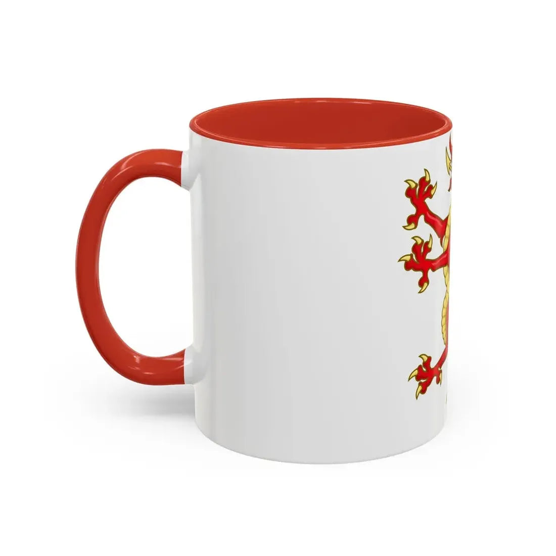 Tudor Dragon Badge - Accent Coffee Mug - Go Mug Yourself