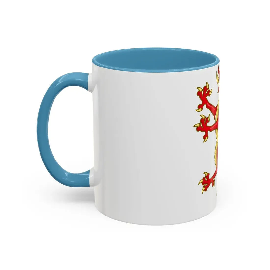 Tudor Dragon Badge - Accent Coffee Mug - Go Mug Yourself