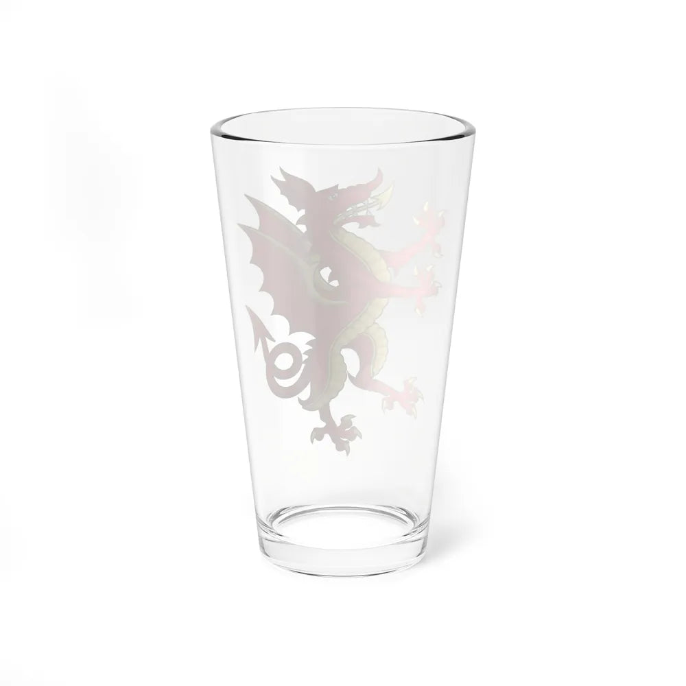 Tudor Dragon Badge - Pint Glass 16oz-Go Mug Yourself