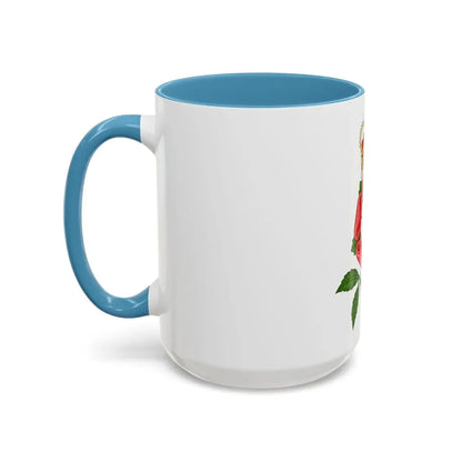 Tudor Rose Royal Badge of England - Accent Coffee Mug - Go Mug Yourself