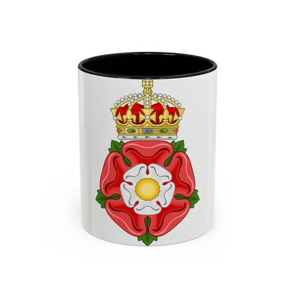 Tudor Rose, royally crowned - Accent Coffee Mug 11oz Black - Go Mug Yourself