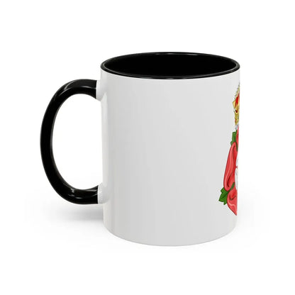 Tudor Rose, royally crowned - Accent Coffee Mug - Go Mug Yourself